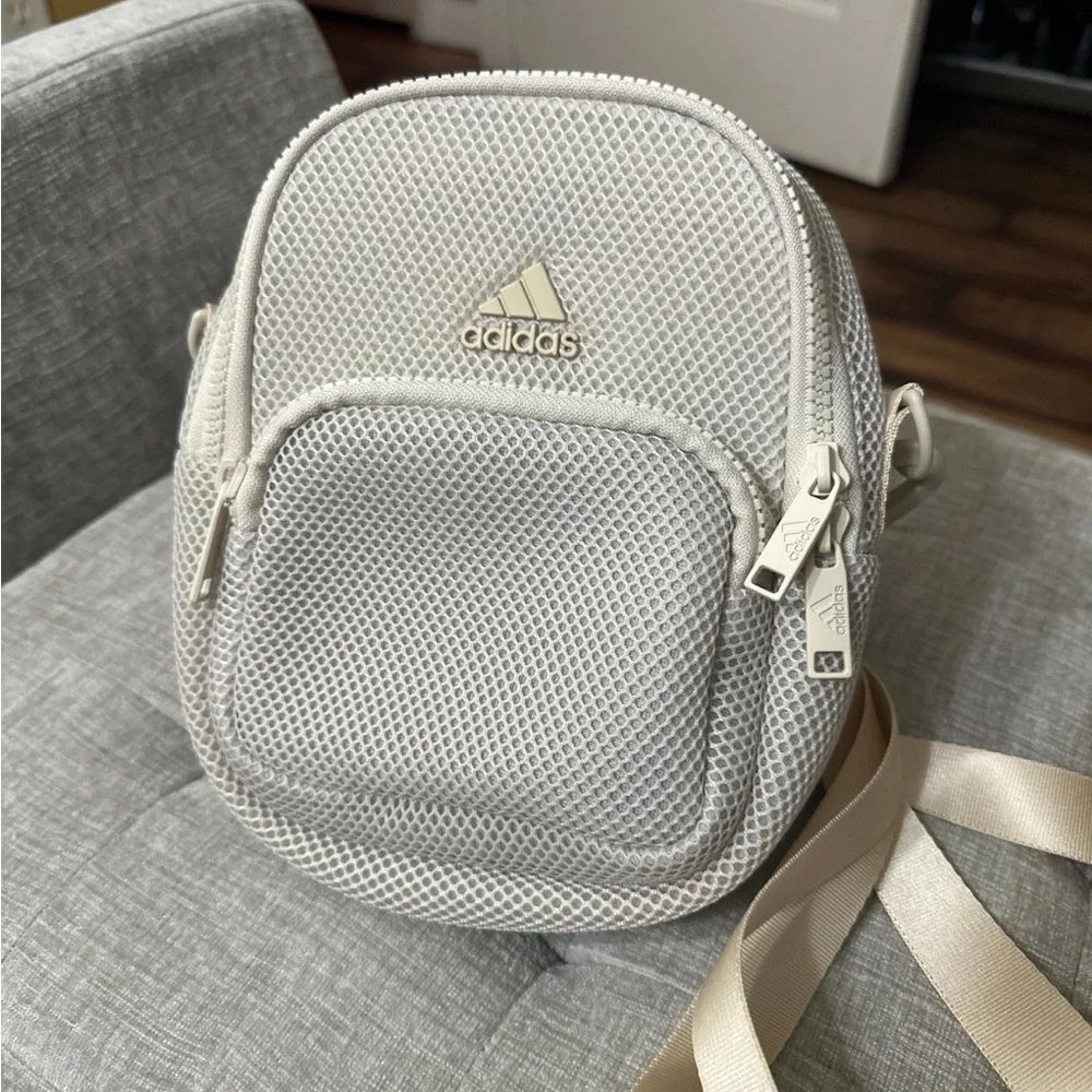 Adidas Cream Mini Backpack - Picture 1 of 3